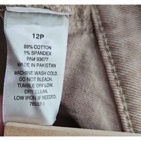 A.N.A. Jeans Women's Size 12 Petite High Rise Balloon Tan New With Tags Roomy - Picture 16 of 16